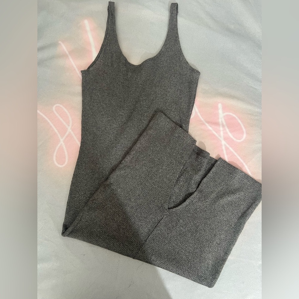 Pull&Bear Gray Sleeveless Jumpsuit